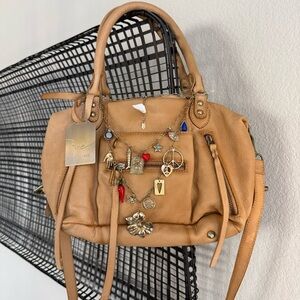 Free People We The Free Baby Emerson Tote Bag with Maxamillion Charm Necklace